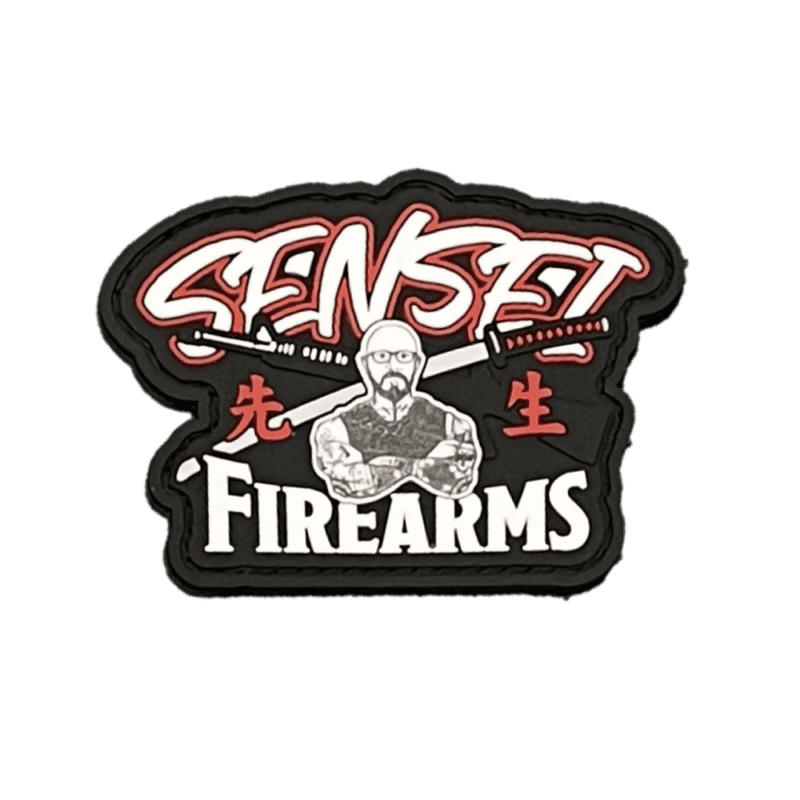 Sensei Firearms logo with crossed swords.