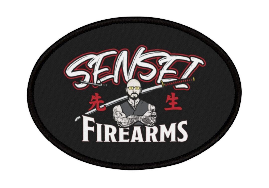 Sensei Firearms logo with illustrated figure.