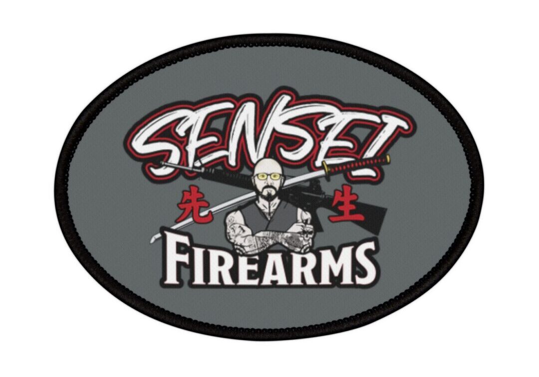 Sensei Firearms logo with illustrated figure.
