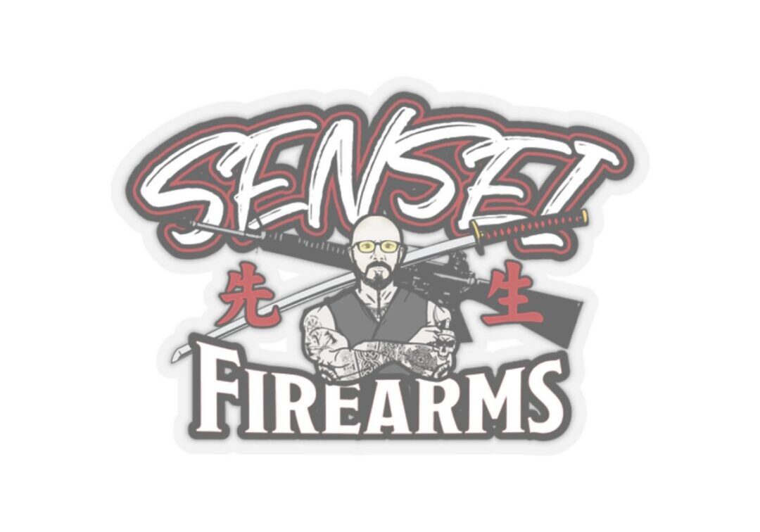 Sense Firearms logo with armed figure.